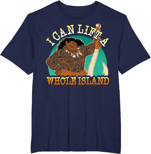 Disney Moana Maui I Can Lift A Whole Island Graphic
