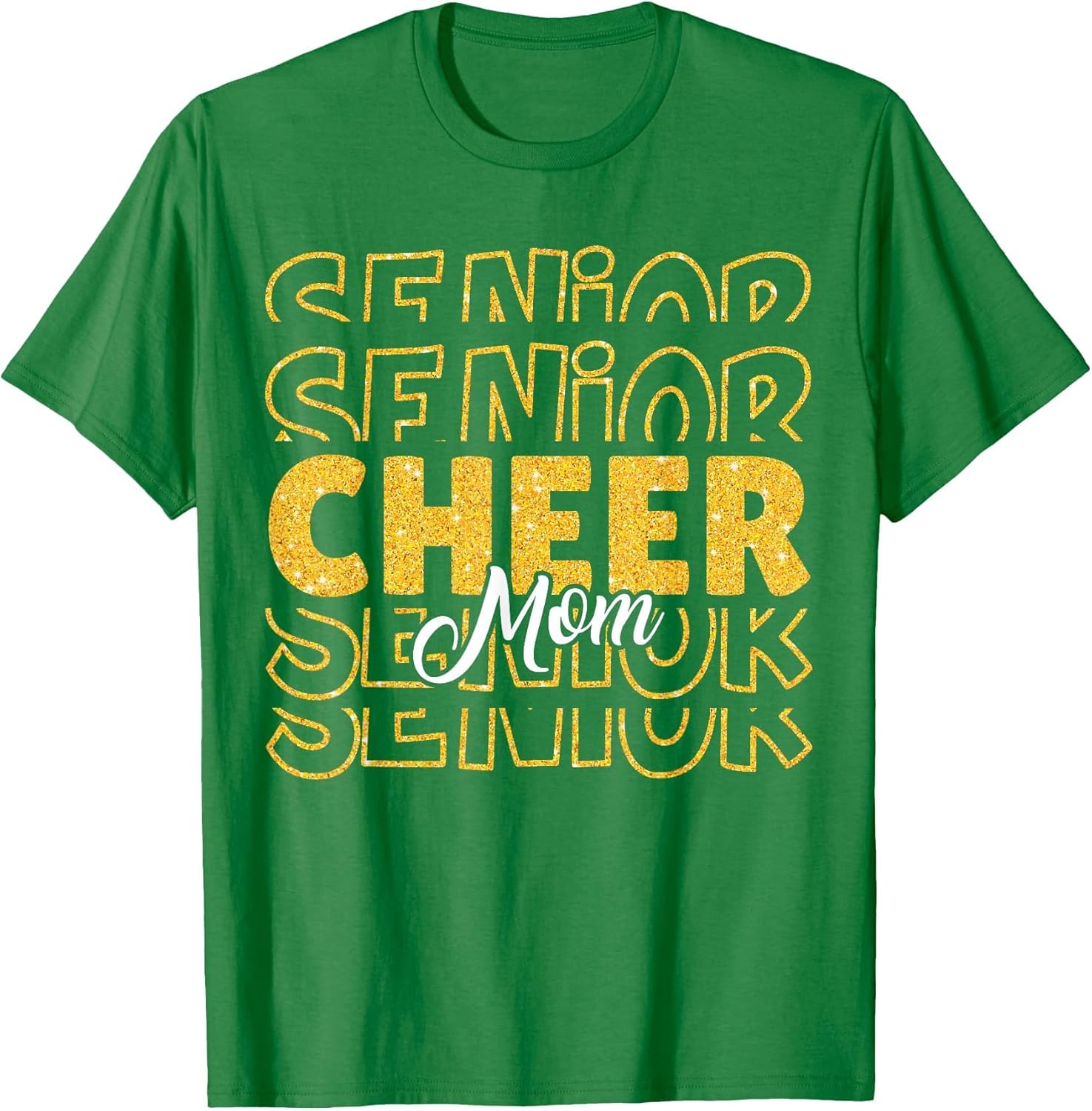 Cheerleading Senior Mom Cheer Mom Cheerleader Black Gold