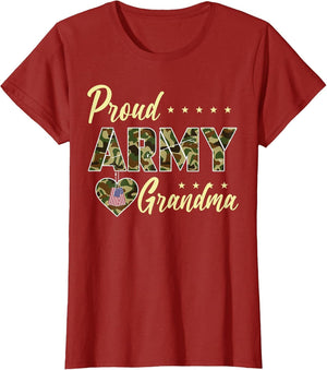 Proud Army Grandma Camouflage Soldier Family Love Military