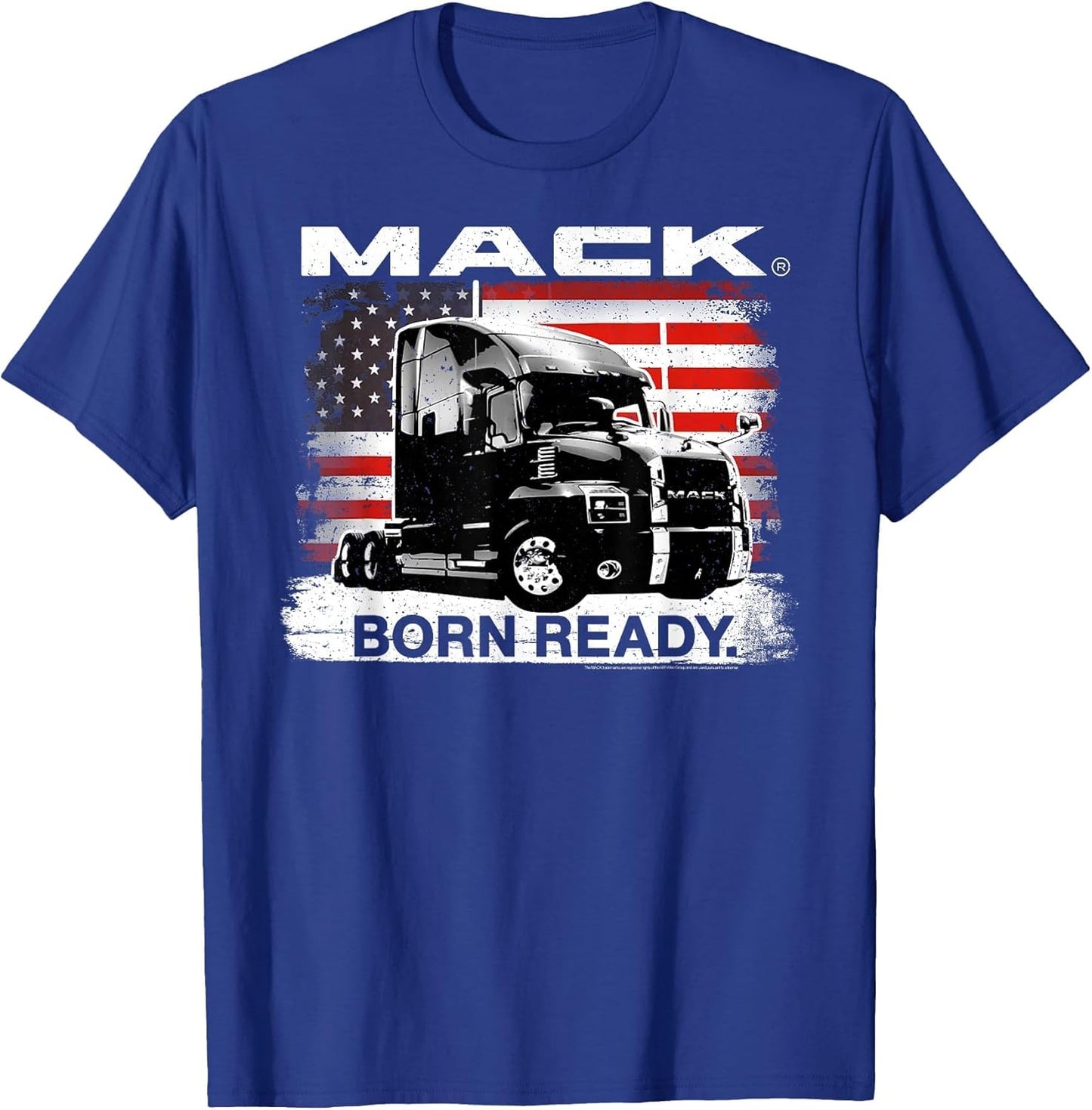 Mack Trucks Born Ready Semi with American Flag Trucker