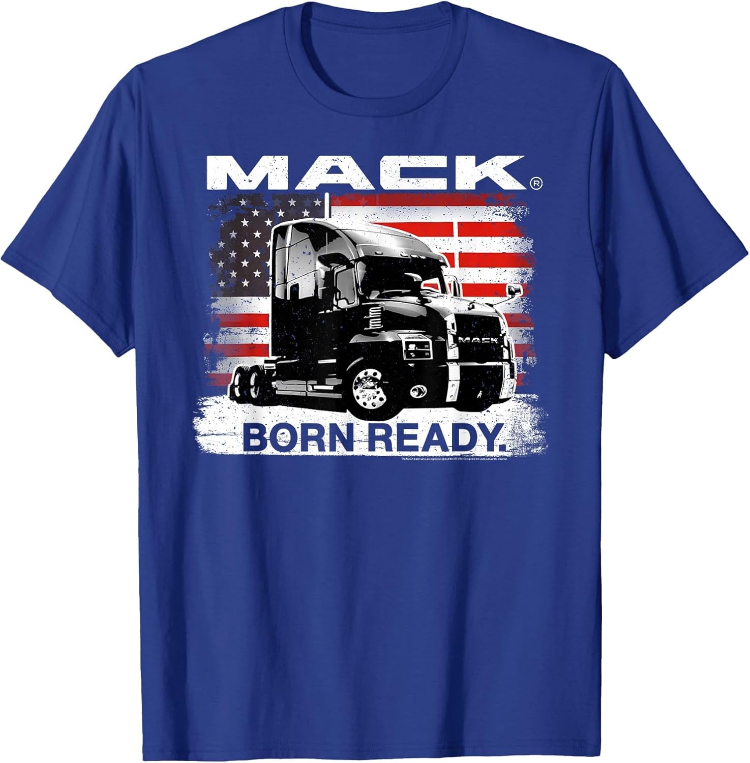Mack Trucks Born Ready Semi with American Flag Trucker