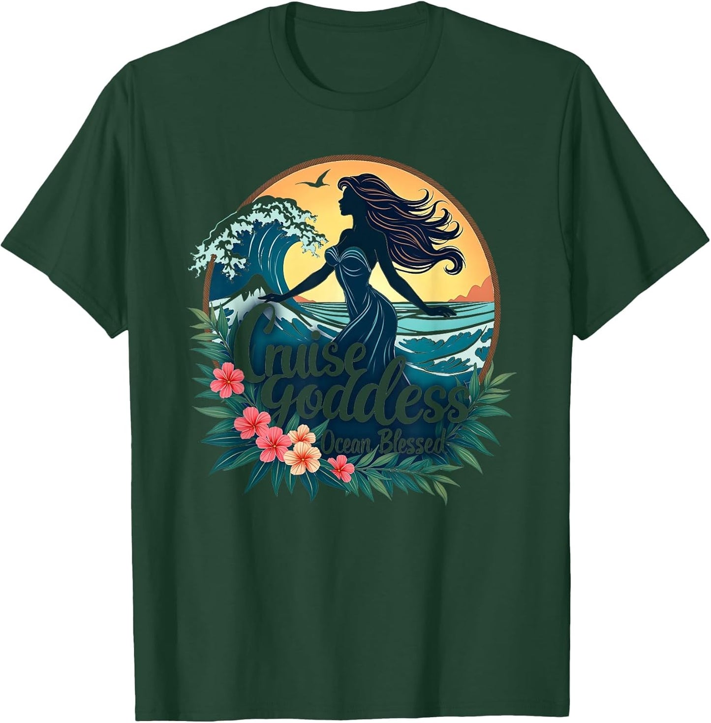 Cruise Goddess Ocean Blessed Nautical Design