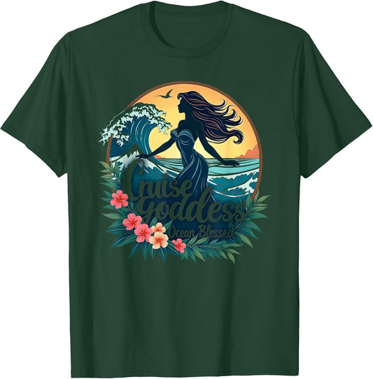 Cruise Goddess Ocean Blessed Nautical Design
