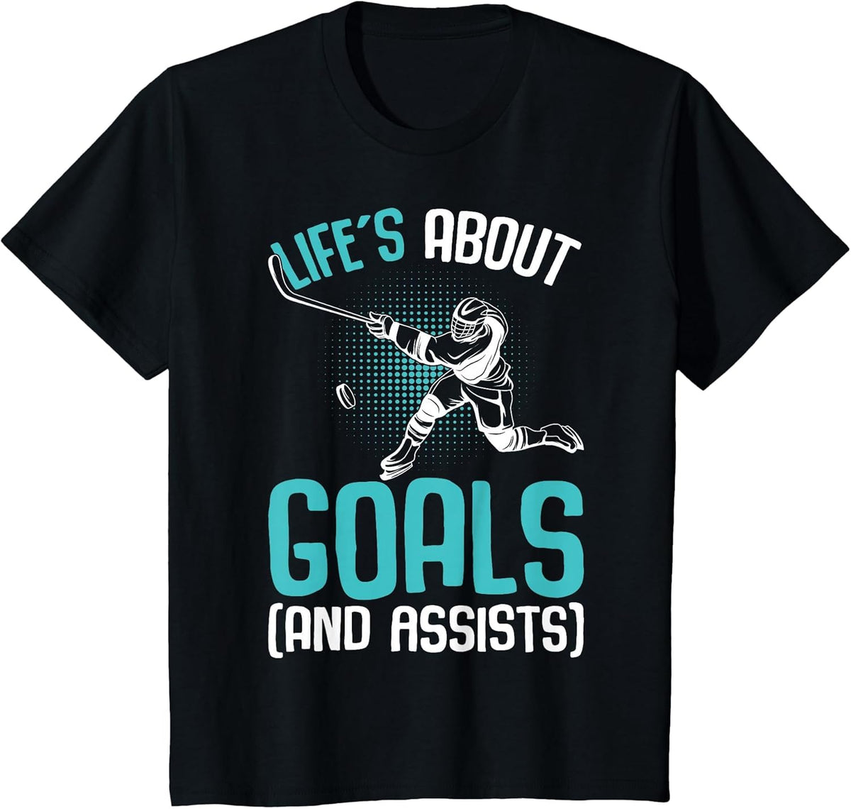 Life´s About Goals Hockey Player Ice Hockey Youth Kids Boys