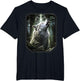 Wolf in The Forest Howling at The Moon Fantasy Art Wildlife