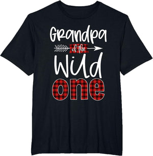 Grandpa of The Wild One Shirt Plaid Lumberjack 1st Birthday