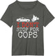 Funny Biker Quote with Motorcycle I Don't Stop for Cops
