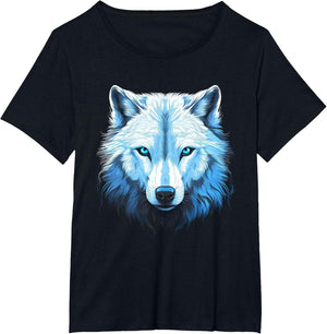 Arctic Wolf Face Wolves Art Motif