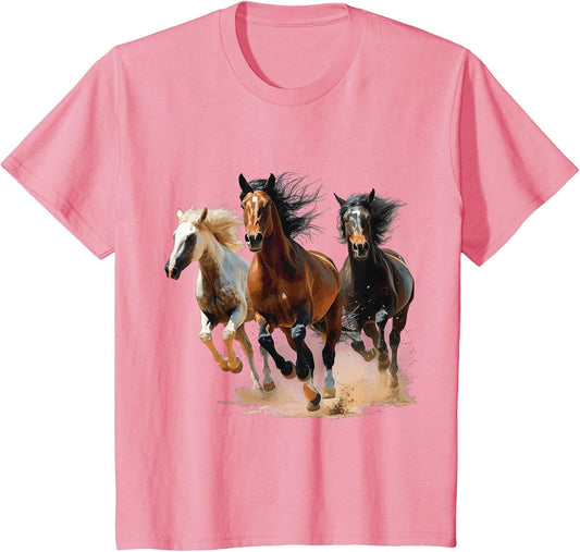 Vintage Horses Lover Graphic Women Boys Girls