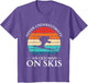 Never Underestimate an Old Man On Skis - Vintage Sunset