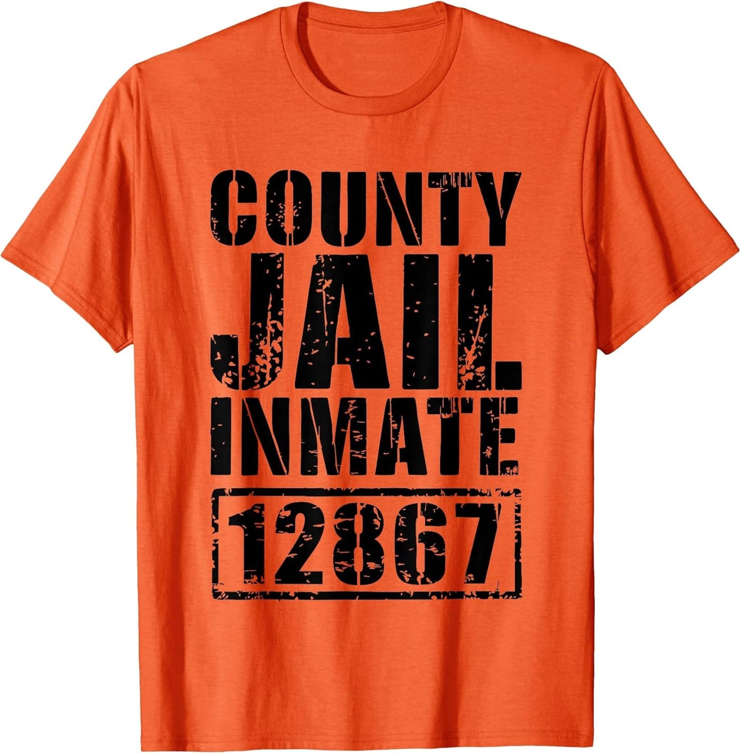 County Jail Inmate Shirt Men Women Kids Prisoner Costume