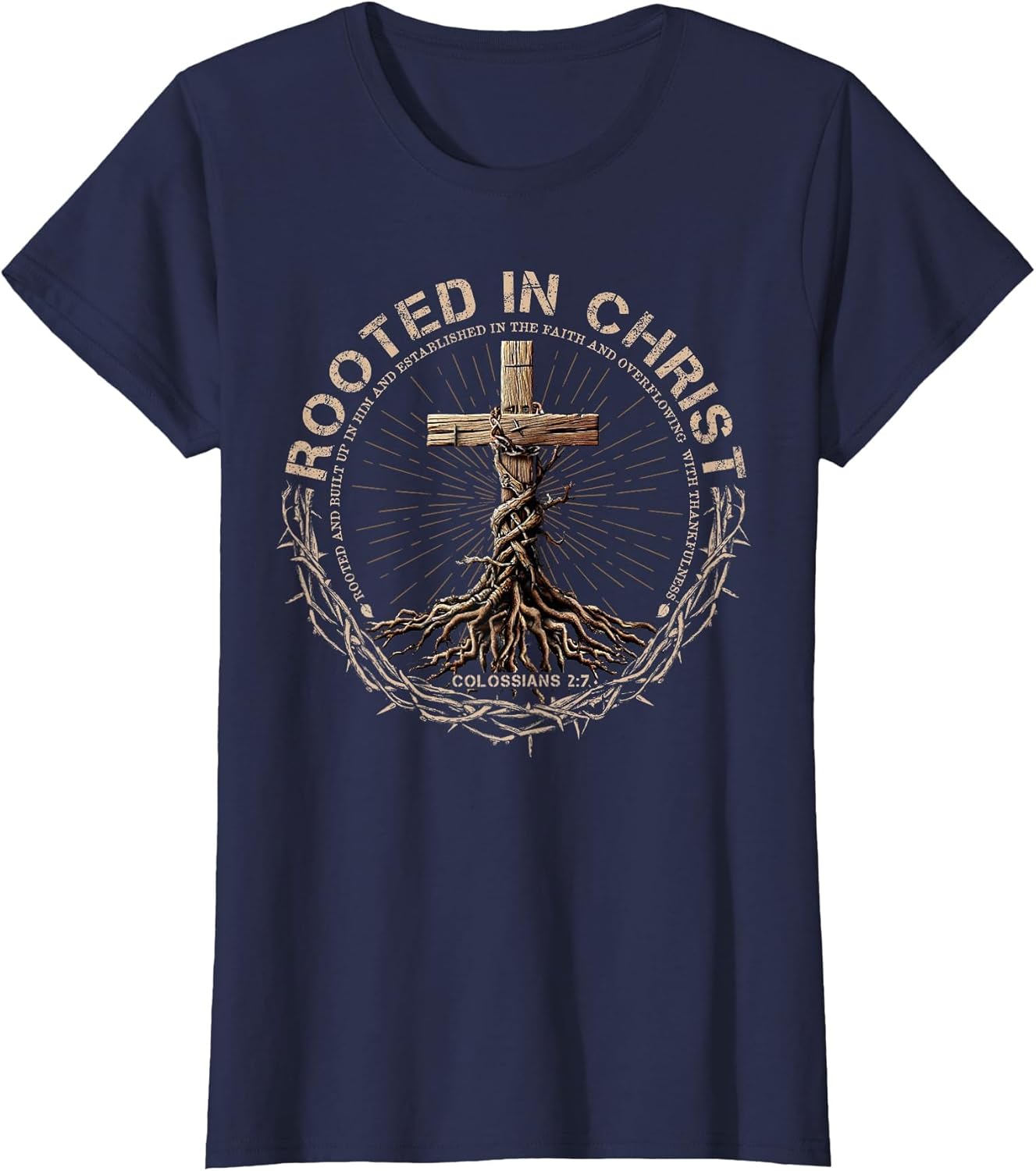 Rooted in Christ Shirt, Jesus Shirts, Christian Cross