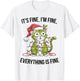 Cute Cat Christmas It's Fine I'm Fine Everything is Fine