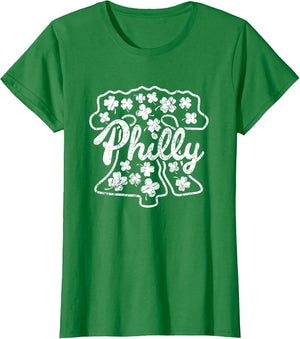 Philly Fan Irish ST Patricks Liberty Bell Philadelphia Green