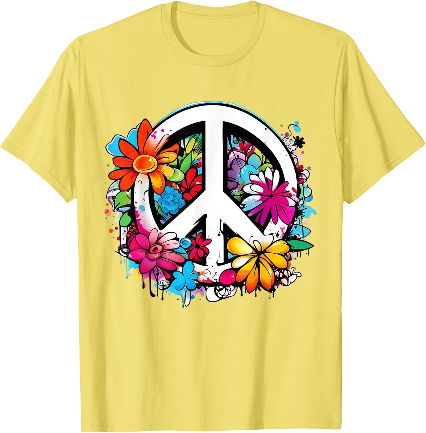 Peace Sign Symbol Flower Power Flowers 60s 70s