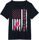 Survivor Breast Cancer Awareness Pink Ribbon US Flag