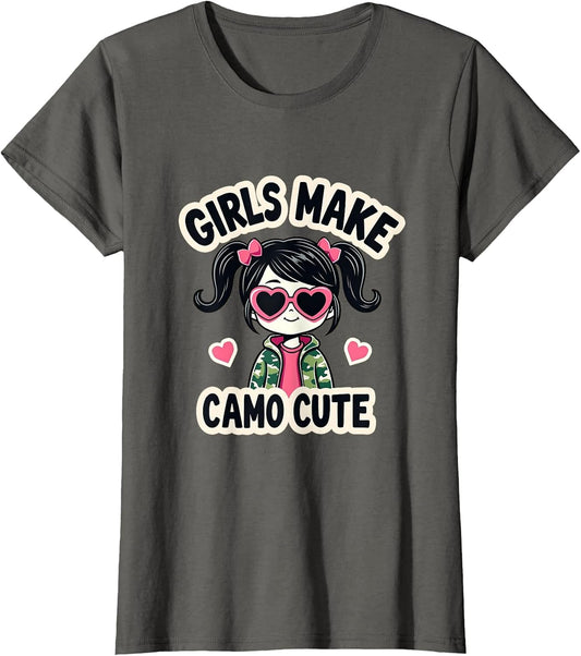 Girls Make Camo Cute Graphic Design