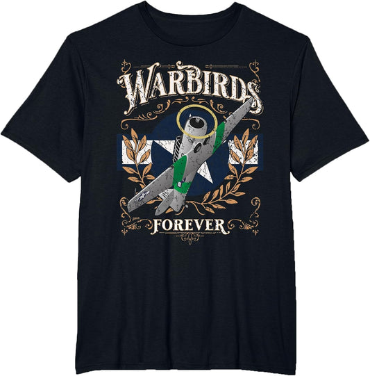 Vintage Warbirds Forever Distressed WWII Aviation Nostalgia