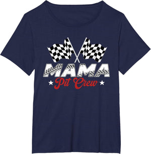 Mama Pit Crew Race Car Birthday Family Racing