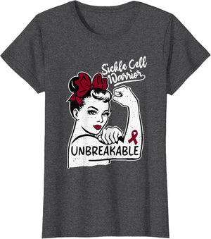 Sickle Cell Warrior Anemia Awareness SCD Ribbon Burgundy