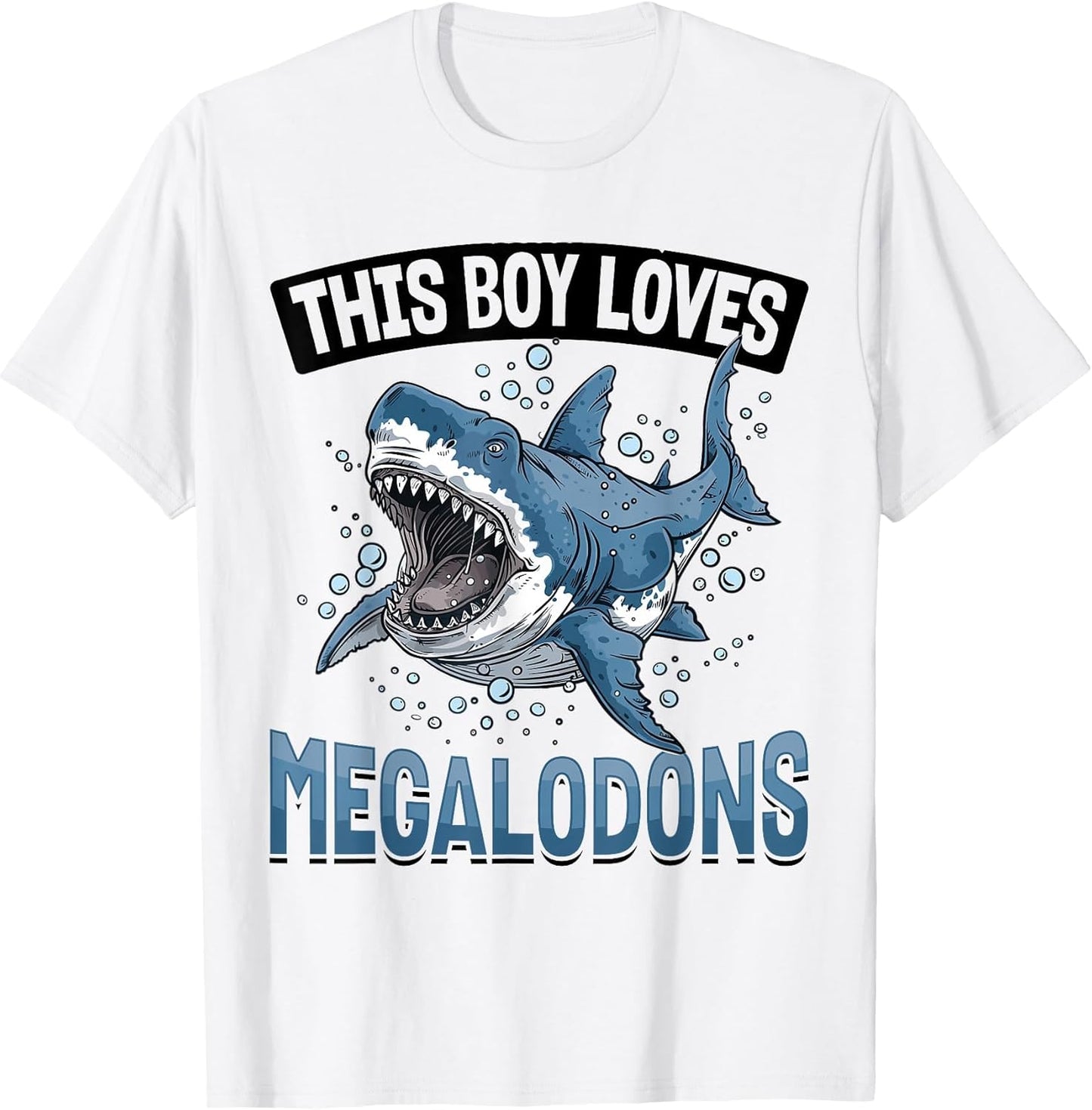 Funny Megalodon Shark Animal This Boy Loves Megalodons