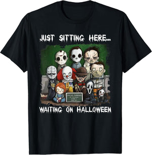 Chibi Horror Movie Just Sitting Here Waiting On Halloween