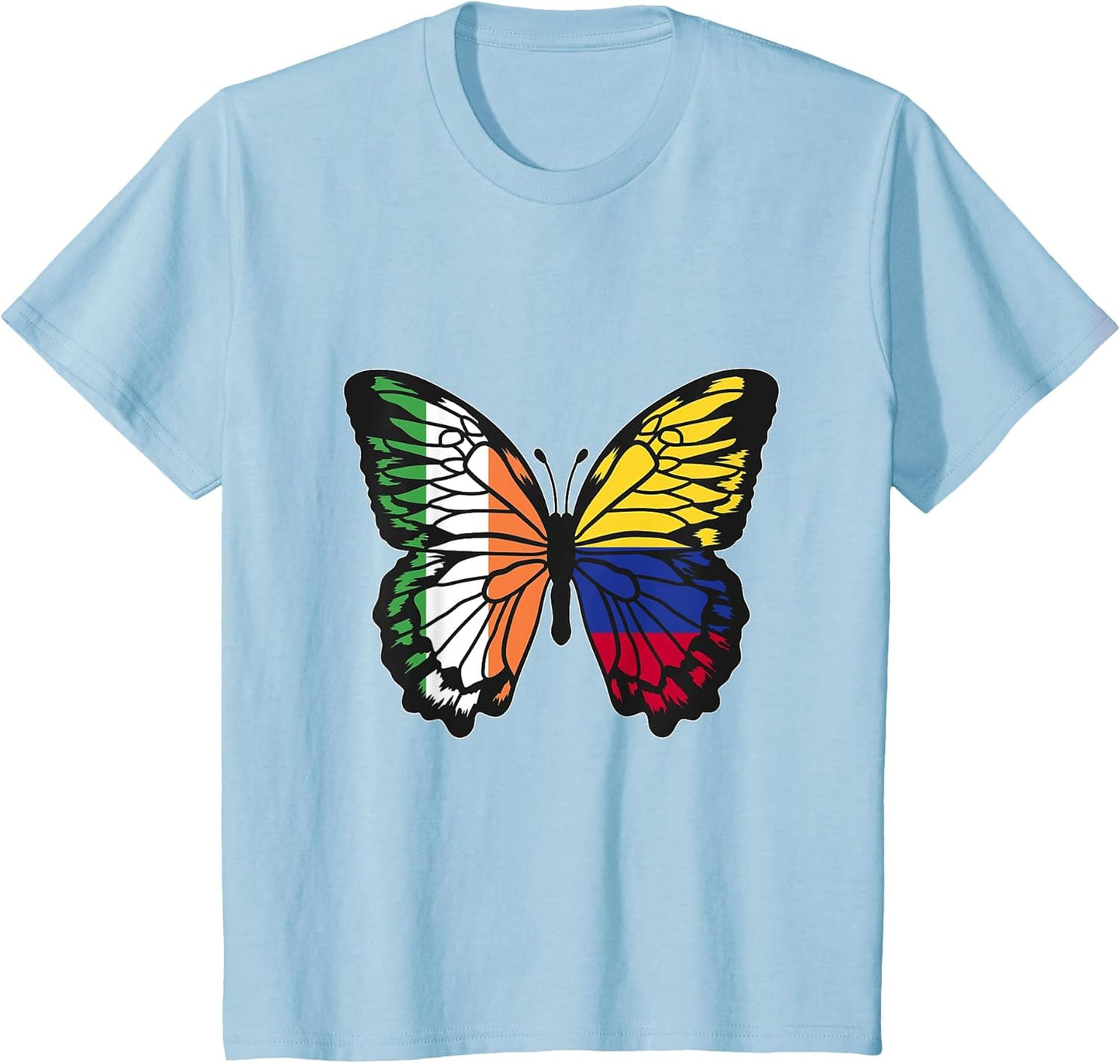 Ireland and Colombia Mix Butterfly Half Irish Half Colombian
