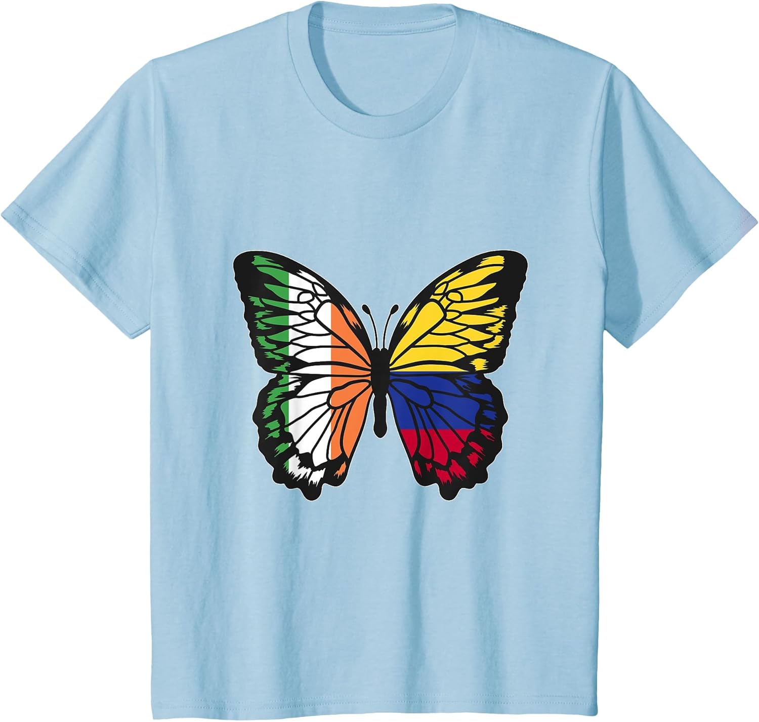 Ireland and Colombia Mix Butterfly Half Irish Half Colombian