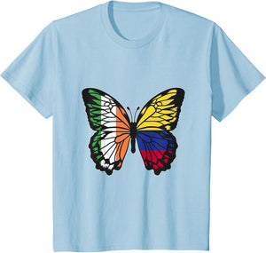 Ireland and Colombia Mix Butterfly Half Irish Half Colombian