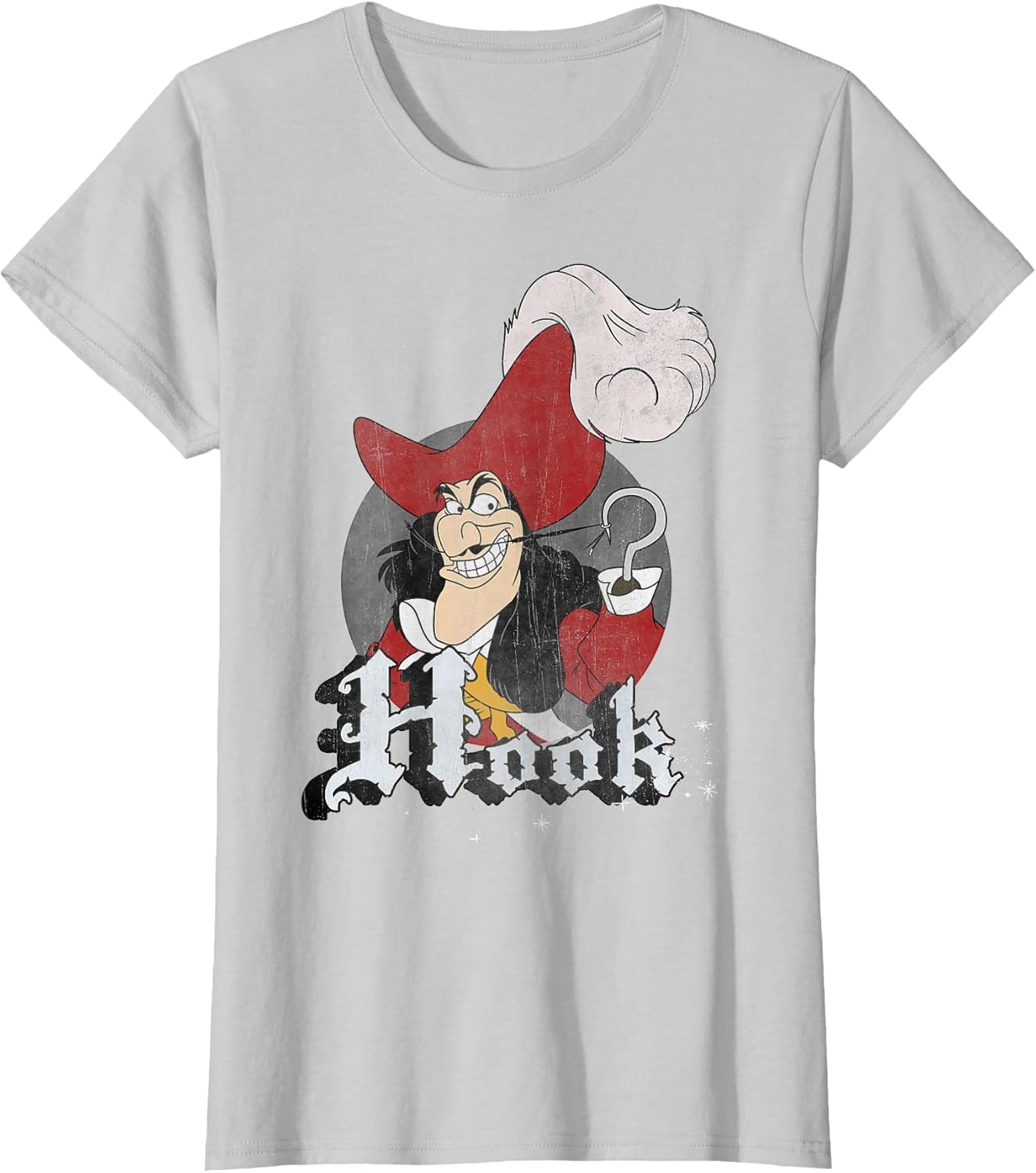 Disney Peter Pan Captain Hook Mischievous Smile Circle Logo