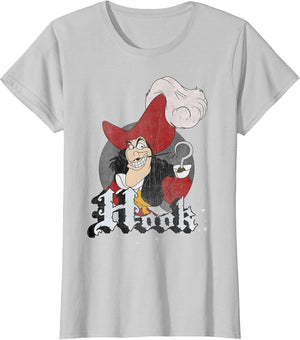 Disney Peter Pan Captain Hook Mischievous Smile Circle Logo