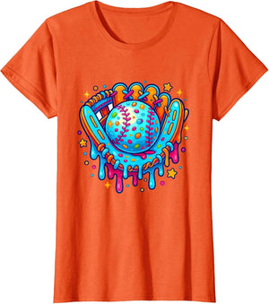 Baseball Drip Design Ice Cream Sprinkles Baseball Player