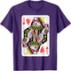 Queen of Hearts Funny Playing Card Shirt. Poker Costume Gift
