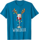 Winedeer Reinbeer Santa Hat Reindeer Couple Xmas Matching