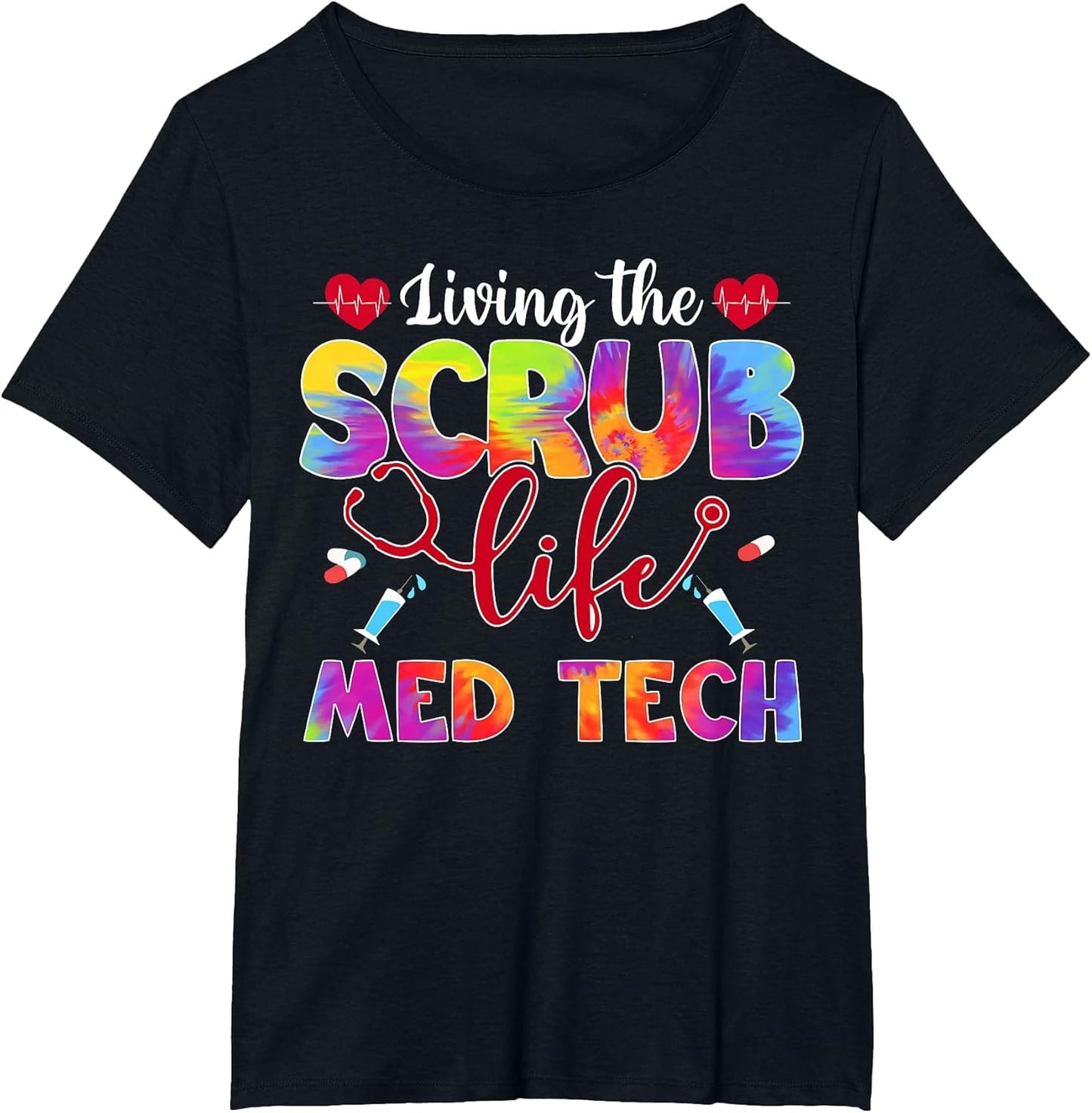Living The Scrub Life Tie Dye Hippie Med Tech