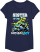 Sister of The Birthday Boy Monster Truck Dinosaur Party