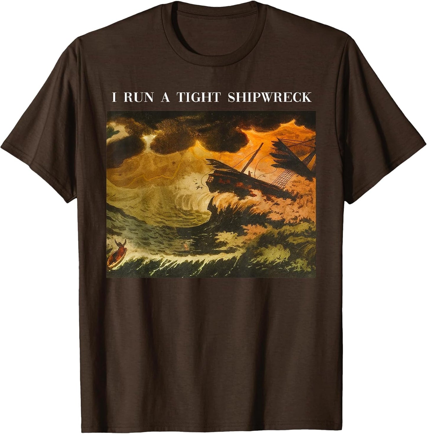 Vintage I Run A Tight Shipwreck Funny Sarcastic Quote