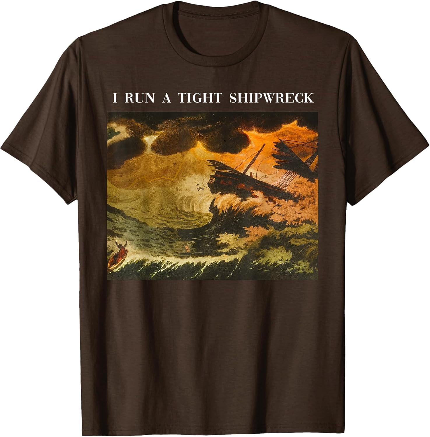 Vintage I Run A Tight Shipwreck Funny Sarcastic Quote