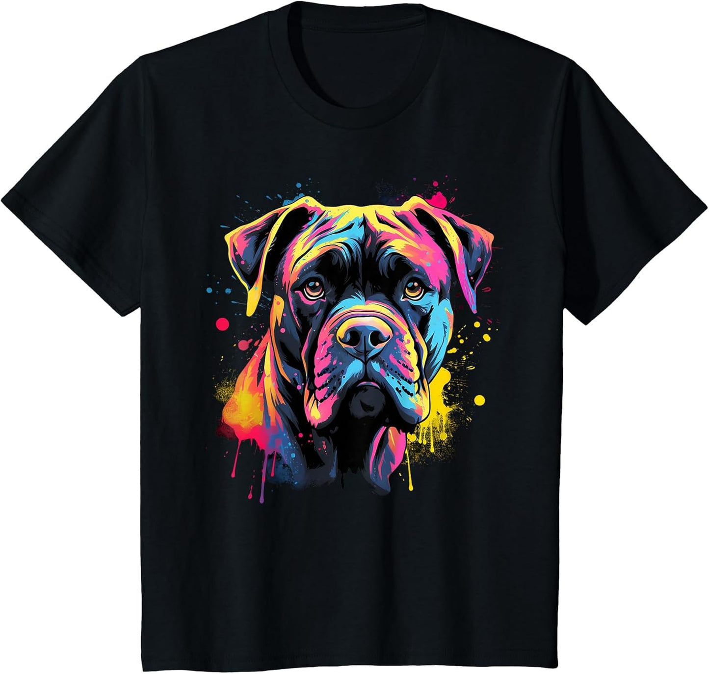 Cute Cane Corso Dog on Painted Cane Corso