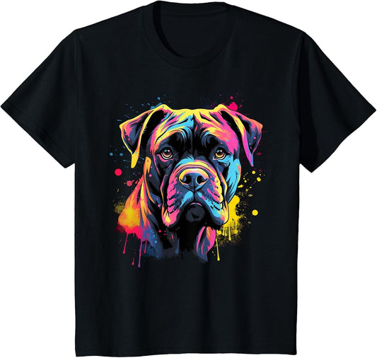 Cute Cane Corso Dog on Painted Cane Corso