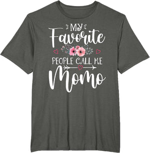 My Favorite People Call Me Momo Funny Floral Mother's Day