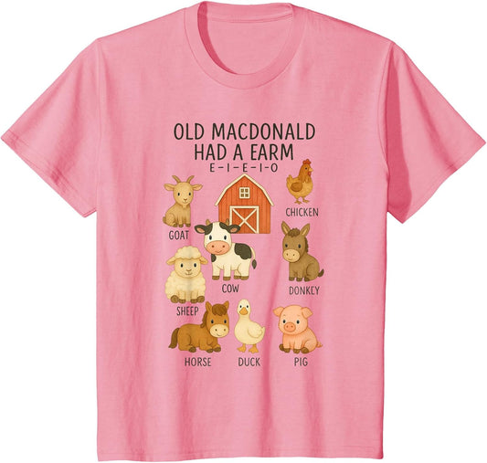 Toddler Kids Old Macdonald Had a Farm E-I-E-I-O Nursery Song