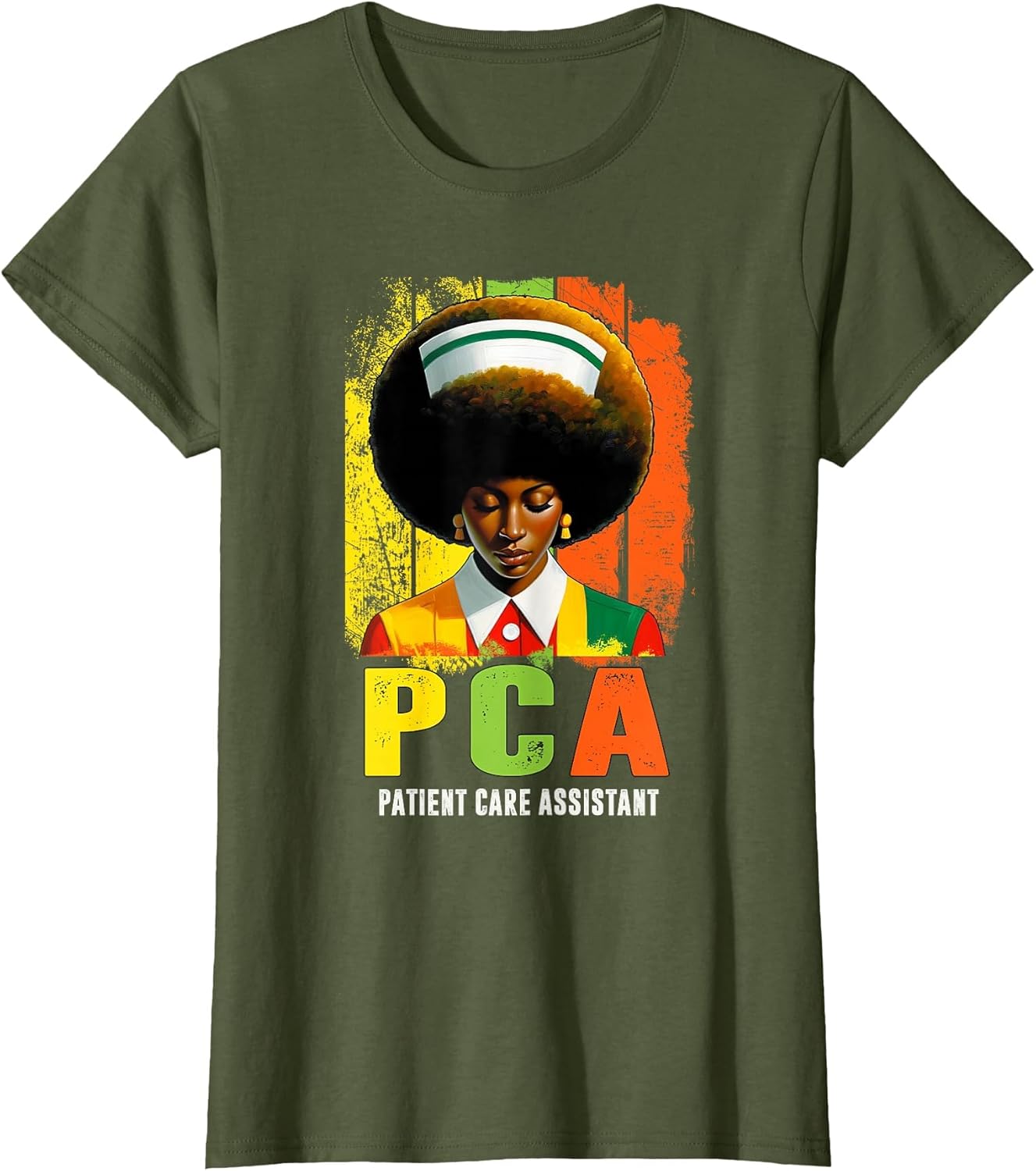 PCA Afro Black History Month Patient Care Assistant Women