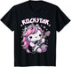 Rockstar Unicorn Playing Guitar Guitarist Kids Girls