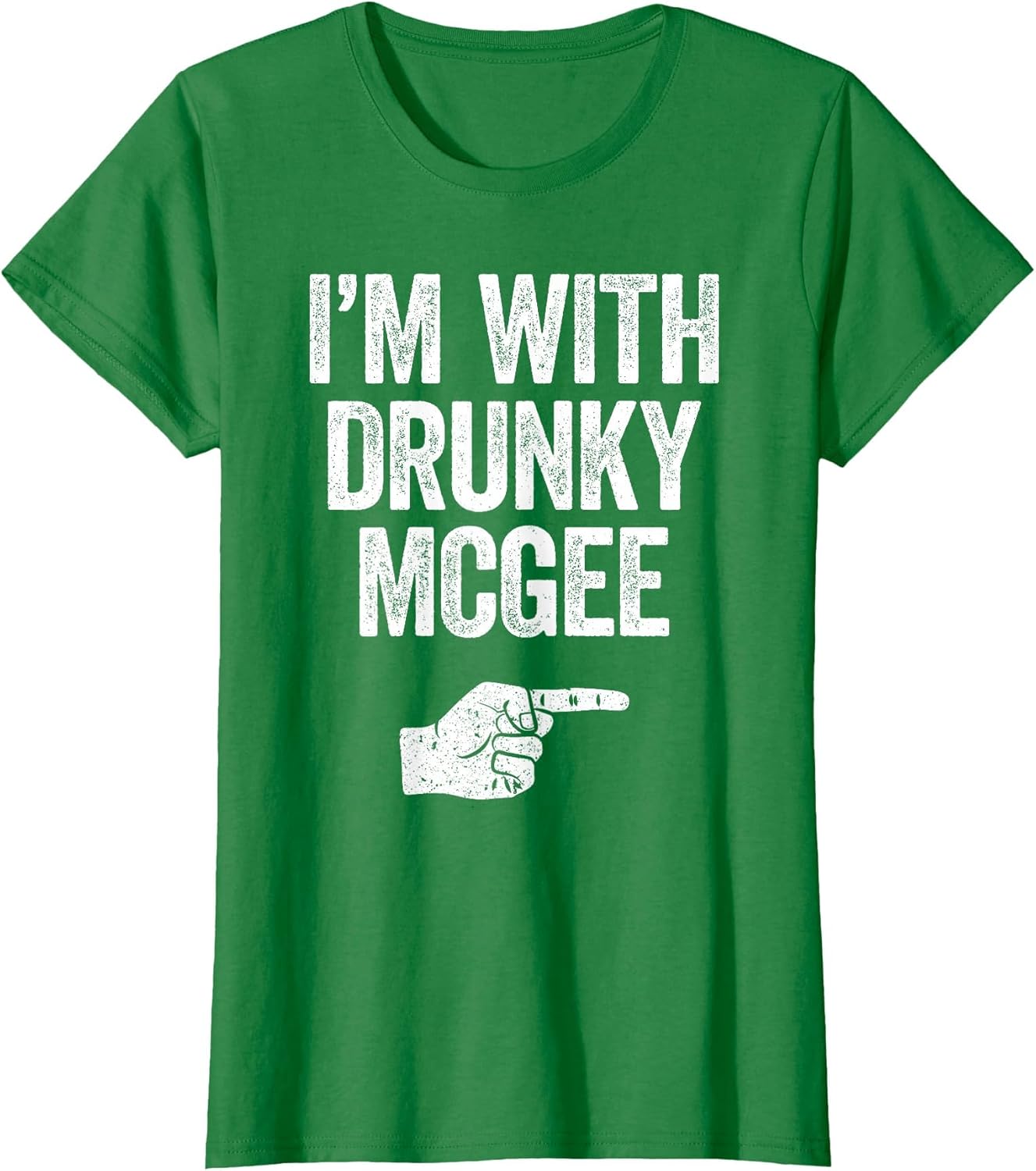 I'm with Drunky McGee Shirt Couple Men Women St Patricks Day