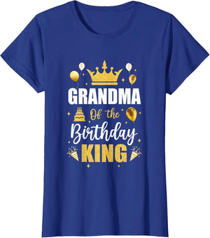 Grandma of The Birthday King Boys Men Bday Party