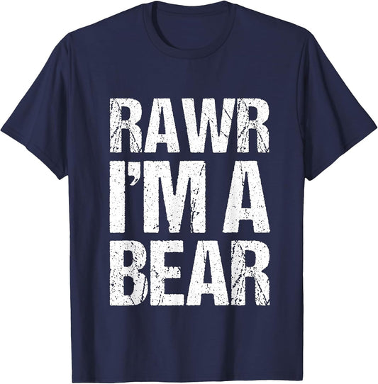 Rawr I'm A Bear Costume Funny Easy Animal Halloween