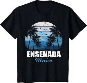 Retro Ensenada Mexico Sunset Vintage Vacation Souvenir