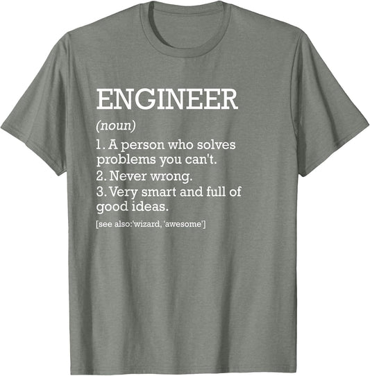 Engineer Definition Personalized Funny Engineering