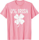 St. Patrick's Day Vintage Lucky Funny 0% Irish